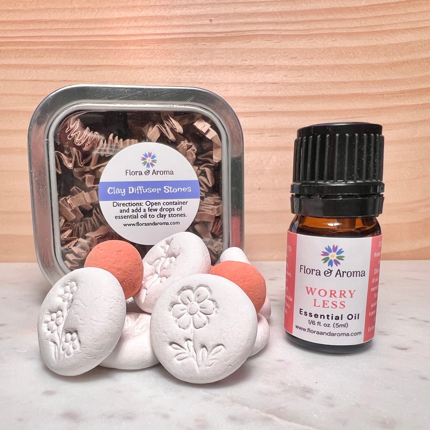 Worry Less Clay Diffuser Stones