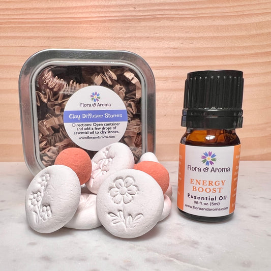 Energy Boost Clay Diffuser Stones