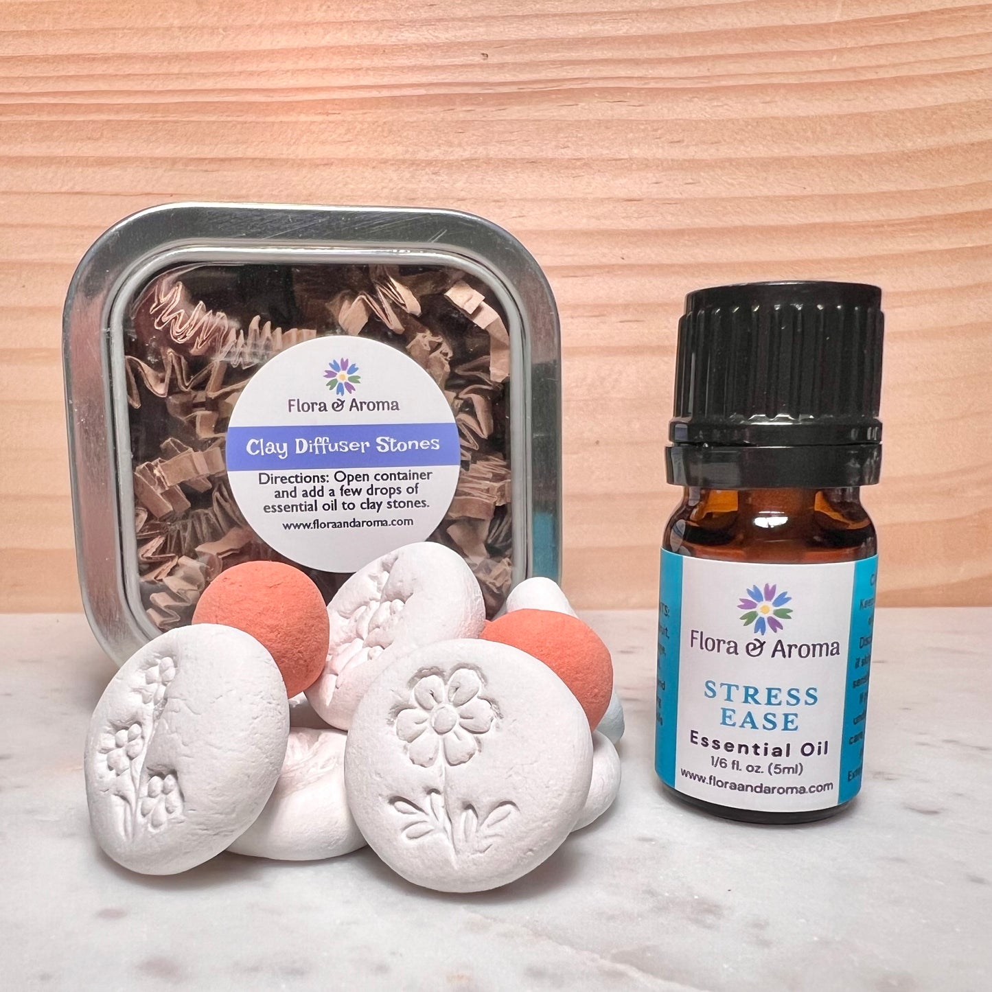 Stress Ease Clay Diffuser Stones