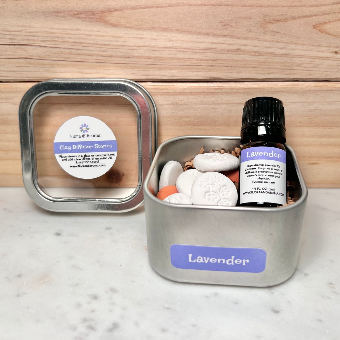 Lavender Clay Diffuser Stones