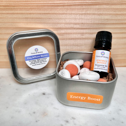 Energy Boost Clay Diffuser Stones