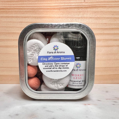 Worry Less Clay Diffuser Stones