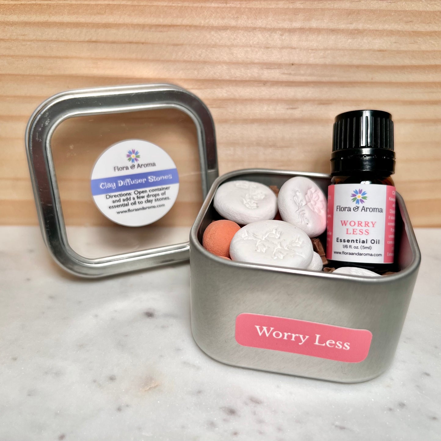 Worry Less Clay Diffuser Stones