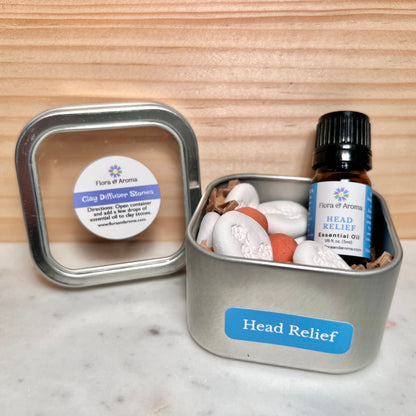 Head Relief Clay Diffuser Stones