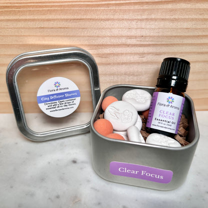 Clear Focus Clay Diffuser Stones