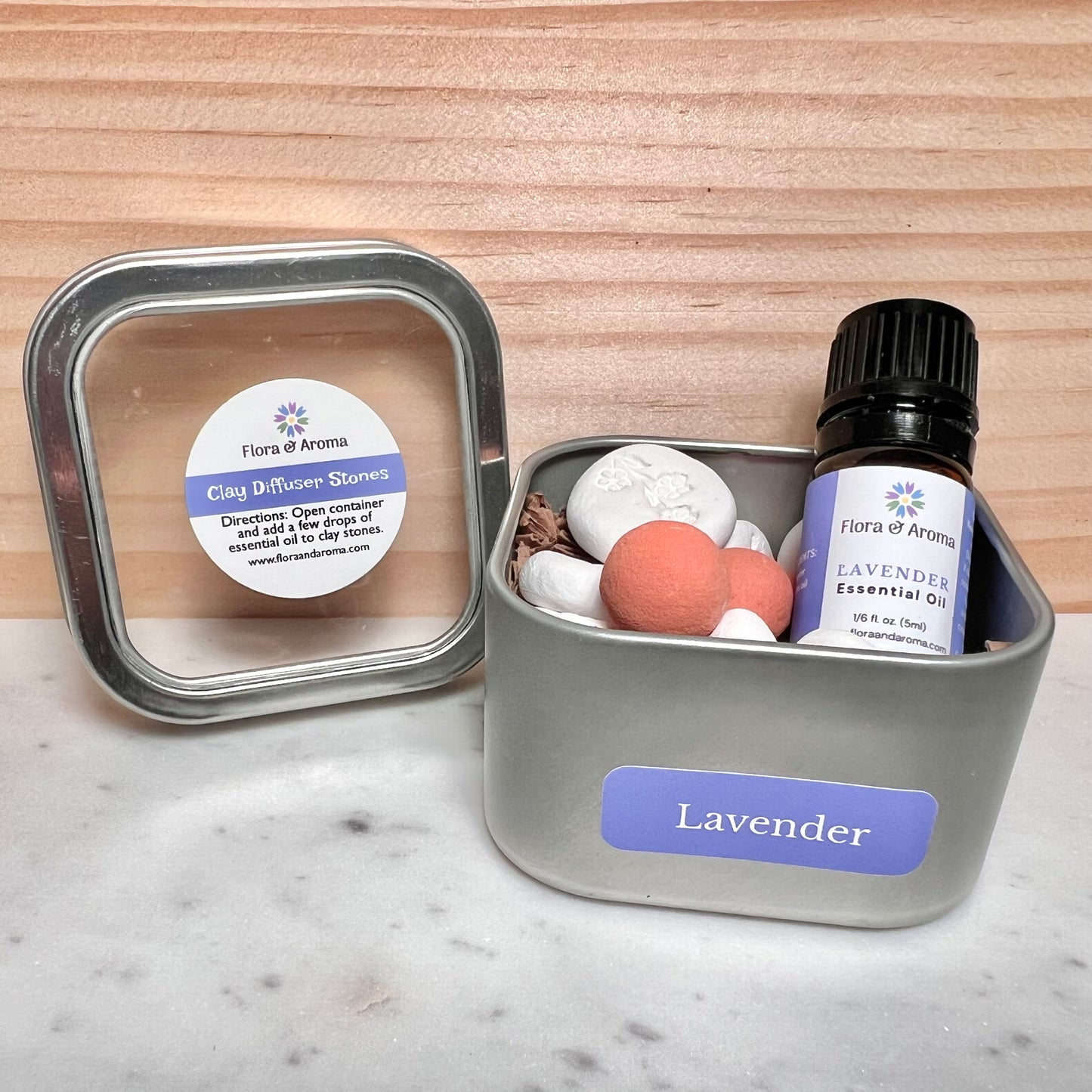 Lavender Clay Diffuser Stones